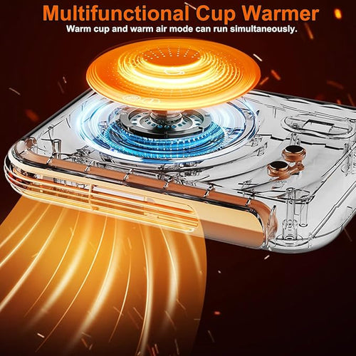 2-in-1 Thermostatic Cup Mat & Warm Air Blower