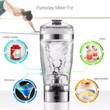 Electric Protein Shake Stirrer USB Shake Bottle Milk Coffee Blender.